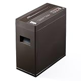 サンワダイレクト 電動シュレッダー 家庭用 クロスカット A4 5枚細断 CD DVD カード...