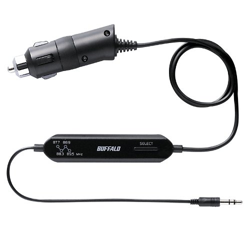 バッファローコクヨサプライ BUFFALO FMトランスミッター miniプラグ スイッチ式 低ノイズ設計 ブラック BSFM11BK