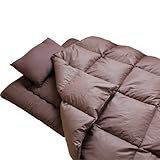 タンスのゲン 布団セット 組み布団 セミダブル 羽根布団6点セット 敷きタイプ ブラウン 61190055BR