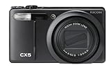 RICOH ハイブリッドAFシステム搭載 光学10.7倍ズーム CX5 ブラック CX5BK