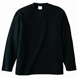 (ユナイテッド アスレ)United Athle 長袖 無地 ロンT ロングスリーブ Tシャツ 5.6oz ブラック M