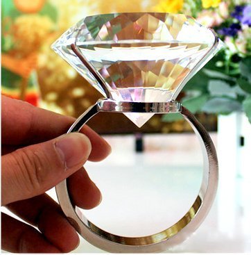 超巨大 の指輪 サプライズリング 一生思い出に残る お祝い インテリアにも 　ケース付き　【120号サイズ】