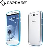 CAPDASE docomo SC-06D GALAXY S III Alumor Bumper Duo Frame, Blue / Silver アルマー・バンパー デュオ フレーム(クリスタル・クリアー液晶保護シート つき), ブルー／シルバー MBSGI9300-003S