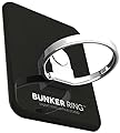 BUNKER RING 3 (全5色) バンカーリング  iPhone/iPad/iPod/Galaxy/Xperia/スマートフォン・タブレットPCを指1本で保持・落下防止・スタンド機能(ブラック)