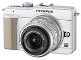 OLYMPUS マイクロ一眼 PEN E-PL1s レンズキット ホワイト E-PL1s LKIT WHT