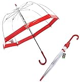 [フルトン]Fulton Birdcage-1 Red バードケージ ビニール傘 長傘 エリザ...