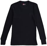 (ヘインズ)Hanes サーマル長袖クルーネックTシャツ 54-800-370 370 ネイビー M