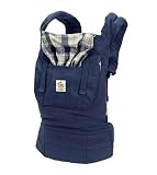 【並行輸入】ERGObaby オーガニックキャリア ネイビープラッド