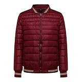 （ザクロ) THECLO メンズ 超軽量 ブルゾン ポケット付き 長袖 ダウンコート ダウンジ...