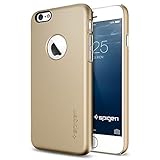 iPhone 6 ケース, Spigen® [ジャストフィット] Apple iphone 4.7 (2014) シン・フィットA ** アップルロゴのアクセント ** The New iPhone アイフォン6 (国内正規品) (シャンパン・ゴールド 【SGP10943】)