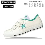 コンバース ワンスター レザー ベルクロ CONVERSE J V-3 ホワイト/ライム ホワイト/ライム 27.0cm（8.5）