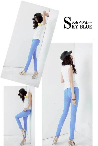 激伸び ストレッチ カラー美脚スリムパギンス