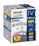 maxell ハードディスクIVDR 容量500GB 2個セット 日立「Wooo」対応 M-VDRS500G.C.2P