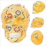 ＜五彩＞ 九谷焼スカル 小 でこ盛 黄