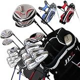 【送料無料】21,000セット突破シリーズ!Larougeメンズ スタンダードゴルフセット 軽量スタンドバッグ付11本フルセット(SR) 19,800円★2012年モデル★