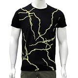 lucien pellat-finet ルシアンペラフィネ EVH748 半袖Tシャツ メンズ BLACK×YELLOW ブラック×イエロー [並行輸入品]