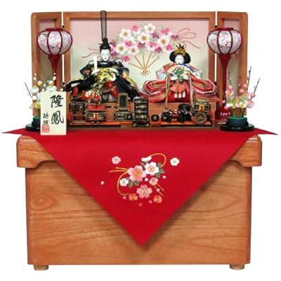 ひな人形 親王飾り収納台付 雛人形セット 8315