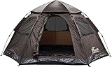 FIELDOOR ワンタッチテント 5人用ヘキサゴンタイプ 幅305cm×奥行240cm×高さ...