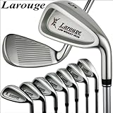 【送料無料】21,000セット突破シリーズ!Larougeメンズ スタンダードゴルフセット 軽量スタンドバッグ付11本フルセット(SR) 19,800円★2012年モデル★