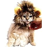 【 可愛さ 超 アップ 】 愛 犬 愛 猫 用 ウィッグ 「 ライオン の たてがみ (耳 付...