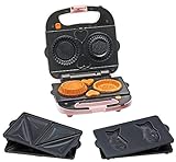 【数量限定 Amazon.co.jp 限定モデル】 Vitantonio タルトも作れるバラエティサンドベーカー 特別セット(ホットサンド・たい焼き・タルトレットプレート付き)ピンク PWS-1000-AM