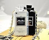 iPhone6 香水ボトル風 ケース ネックレス型ストラップ 香り付き(LIT-SHOP) (クリア)