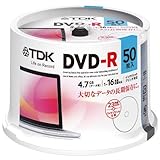 TDK データ用DVD-R 4.7GB 1-16倍速対応 ホワイトワイドプリンタブル 50枚ス...
