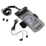 DRiPRO iPhone6 アイフォン 防水ケース IPX8 イヤホン&ネックストラップ&アームバンド付 ジョギング スノボ トレッキング アウトドアユースに