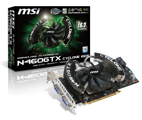 MSI グラフィックボード for NVIDIA N460GTX Cyclone 1G OC/D5