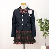 《キッズ/ガールズ/女の子》チュール重ね♪フレアスカート5点セットスーツ (120cm)