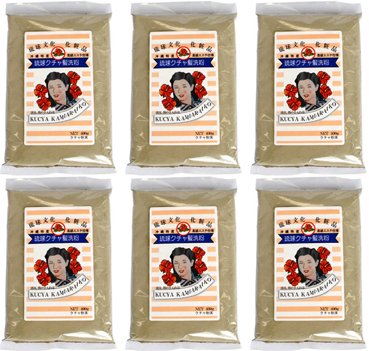 全身泥パックもできる沖縄産「琉球クチャ髪洗粉」４００ｇ×６袋(送料無料）