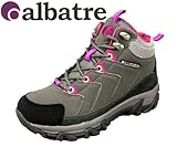 (アルバートル)ALBATRE レディーストレッキングシューズ AL-TS1110 グレー/マゼンタ 23.5cm