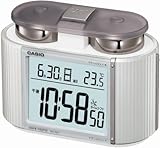 CASIO (カシオ) 目覚し時計 WAVE CEPTOR ウェーブセプター デジタル 電波時計 温度表示 大音量ベルアラーム DQD-350J-8JF