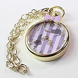 [Disney] ディズニー 不思議の国のアリス 懐中時計 キーチェーン ウォッチ アリス パープル