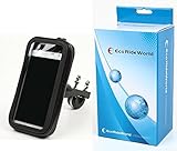 Eco Ride World 5.2 インチ バイク 自転車 バー マウント 防水 マウント ホルダー マウントキット GPS ナビ スマホ 脱落防止ストラップ付き is_041