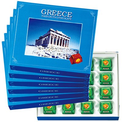 ギリシャ ヘーゼルナッツチョコレート 6箱セット(ギリシャ土産・海外土産）