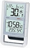 CASIO (カシオ) 目覚し時計 WAVE CEPTOR ウェーブセプター 電波時計 卓上型電子日めくり 温度表示 湿度表示 DQC-100NJ-8JF