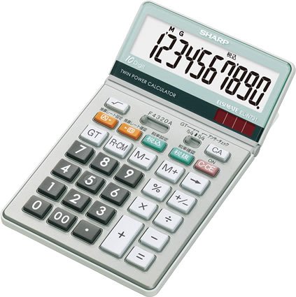 SHARP グラストップ調デザイン電卓 マルチ換算・早打ち・アンサーチェック機能搭載 ナイスサイズタイプ 10桁 EL-N731-X