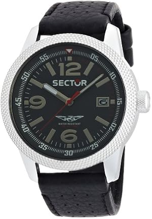 [セクター]Sector 腕時計 OVERLAND クォーツ 10気圧防水 ブラックレザー R3251102001 メンズ R3251102001 メンズ 【正規輸入品】