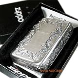 ZIPPO(ジッポー) アーマー 5thFace アラベスク SV シルバーイブシ ５面エッチング ARMOR オイルライター [正規品]