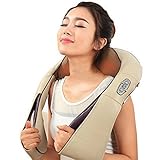 首マッサージャー ネックマッサージ 電気マッサージ機 指圧風もみ玉 肩こり解消グッズ コンパク...