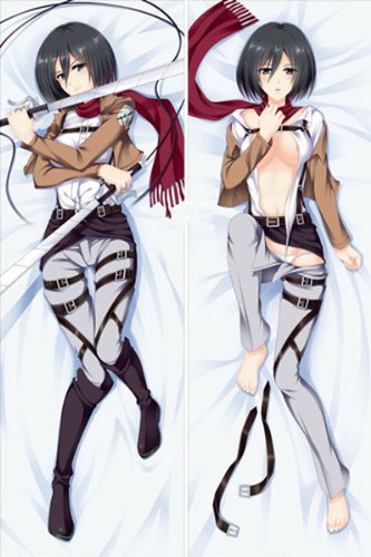 進撃の巨人 ミカサ・アッカーマン アニメ等身両面抱き枕カバーコスチューム コスプレ