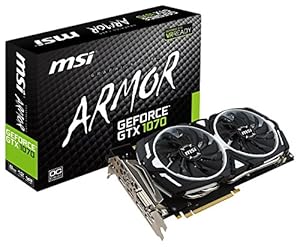 MSI GeForce GTX 1070 ARMOR 8G OC グラフィックスボード VD6083