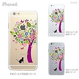 iPhone6 4.7 inch iphone ハードケース ケース カバー スマホケース クリアケース Clear Arts 花とネコ 22-ip6-ca0070