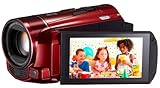 Canon デジタルビデオカメラ iVIS HF M52 レッド 光学10倍ズーム フルフラットタッチパネル IVISHFM52RD