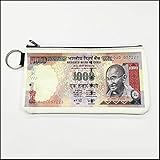 インド ポーチ ルピー ガンジー 紙幣 通貨 金 ネタ 金運