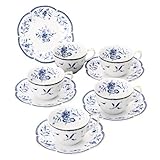 ナルミ　ペレーネブルー 5客碗皿セット（食器）