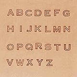 クラフト社 レザークラフト用 アルファベット刻印セット (1/4インチ・約7mm) 28490