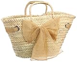 [ファティマモロッコ] オーガンジーリボンバスケット M