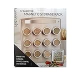 Kamenstein 12 Canister Magnetic Storage Rack Wall Mountable For Kitchen, Office, Crafts & Garage by Kamenstein [並行輸入品]